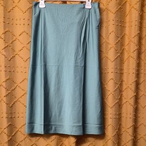 J. Crew Teal Midi Skirt
